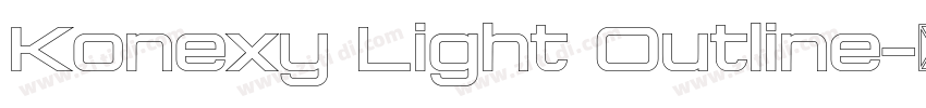 Konexy Light Outline字体转换 Konexy Light Outline字体转换